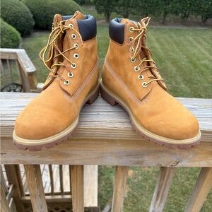 Timberland Men's Wheat Leather Boots Fall Winter 2025 Size 9.5